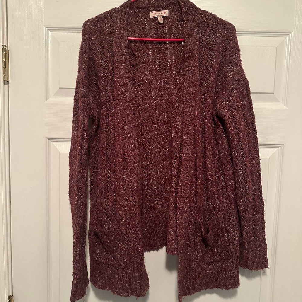 Cape Juby Women's Maroon Cardigan